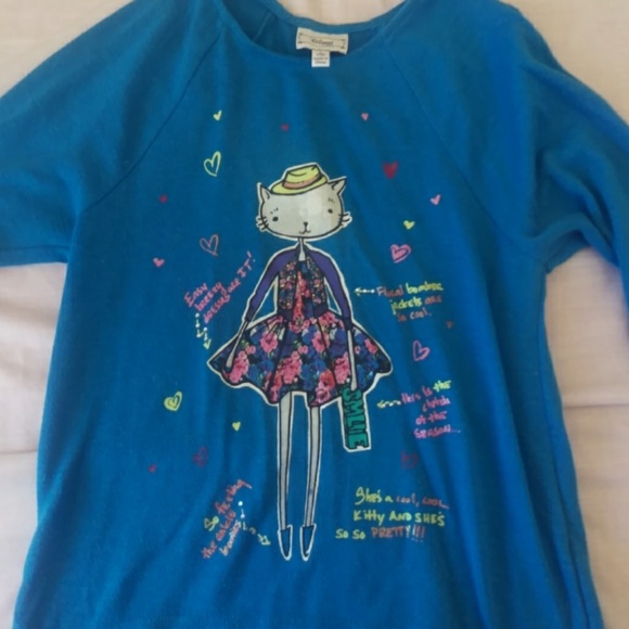 Disney cat shopping sweater tunic blouse - Picture 2 of 8